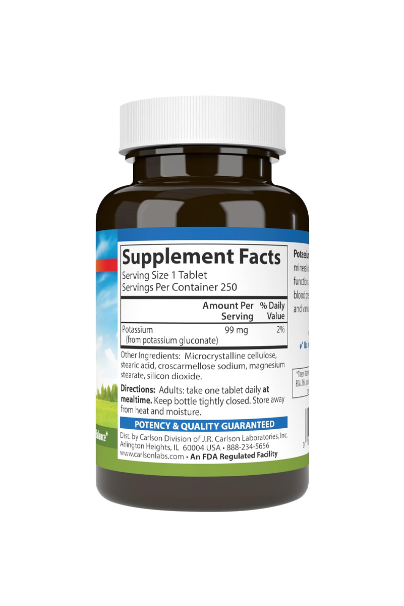 قرص پتاسیم Carlson - بسته 250 عددی