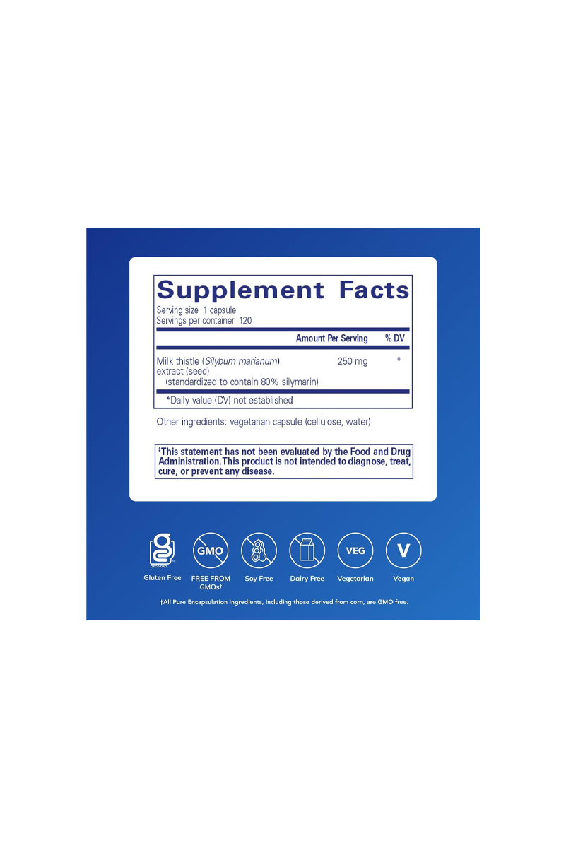 کپسول عصاره خار مریم Pure Encapsulations – بسته ۱۲۰ عددی