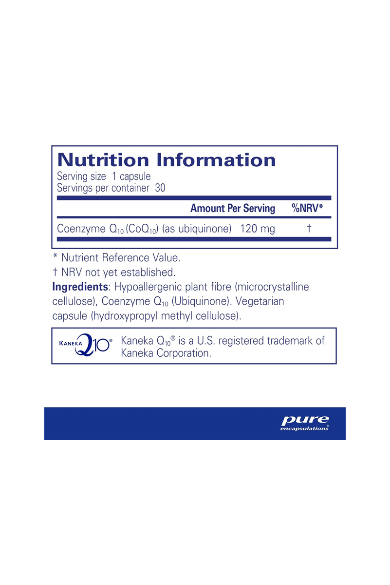 کپسول کوآنزیم 10 Pure Encapsulations - بسته 30 عددی