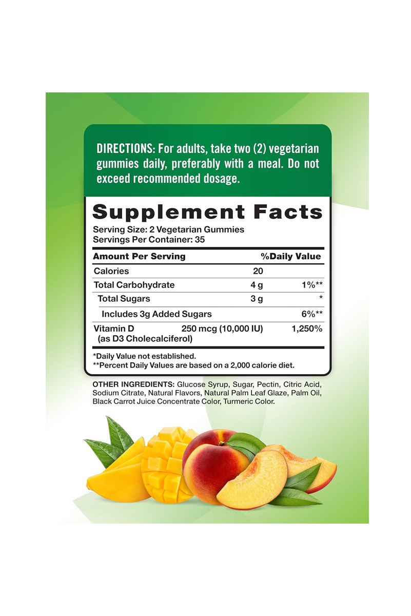 پاستیل ویتامین D3 طعم هلو Nature's Truth - بسته 70 عددی