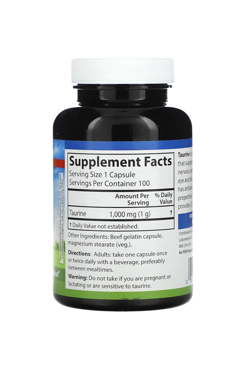 کپسول تائورین Carlson - بسته 100 عددی