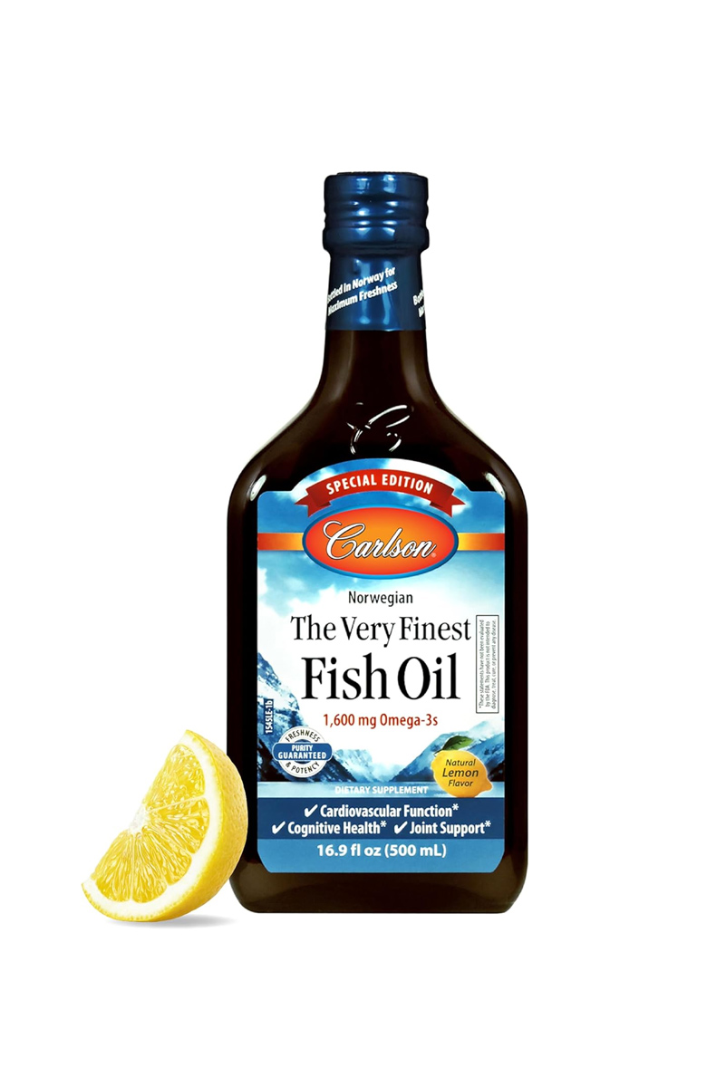 روغن ماهی نروژی طعم لیمو Carlson - حجم ۵۰۰ میلی لیتر