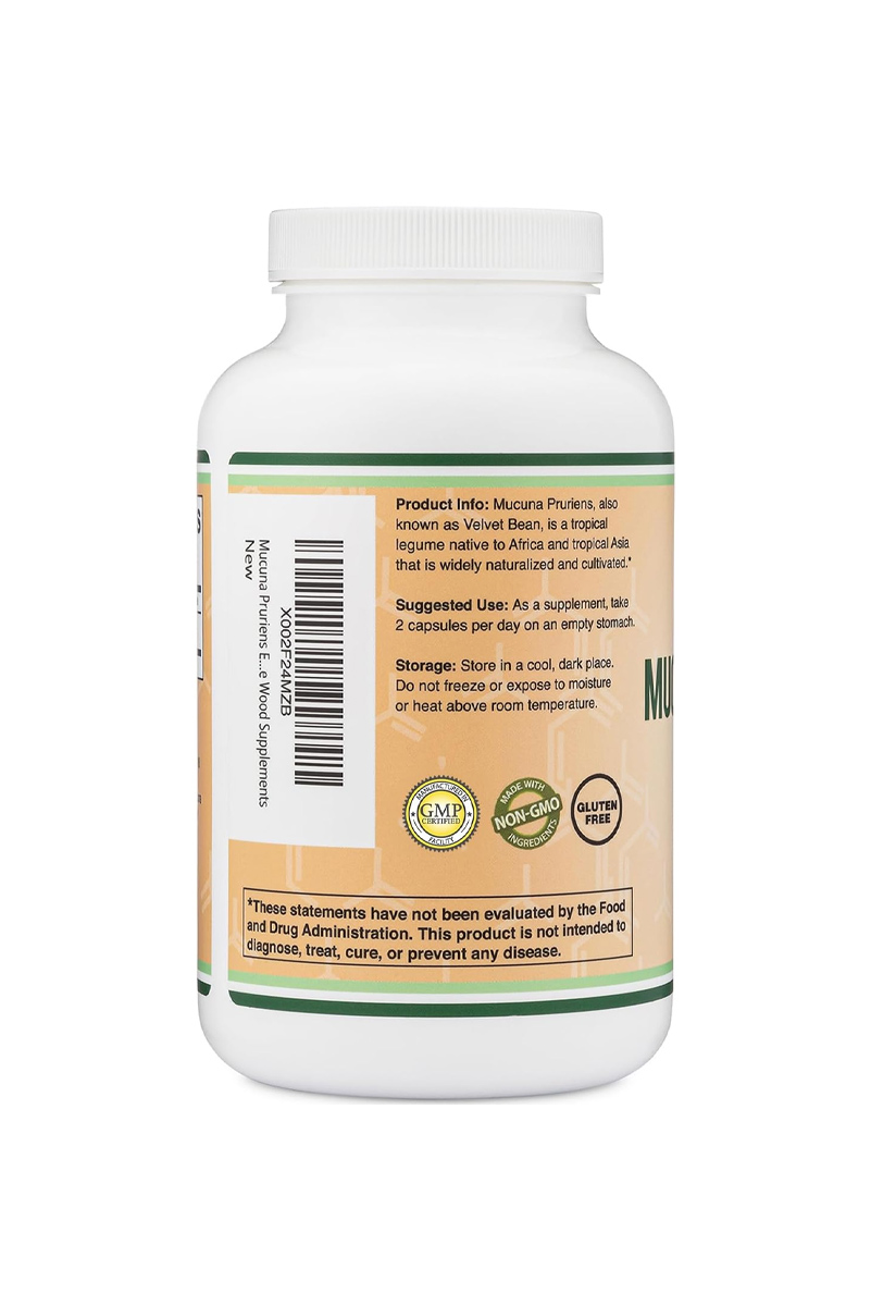 کپسول Mucuna Pruriens برند Double Wood - بسته ۲۱۰ عددی