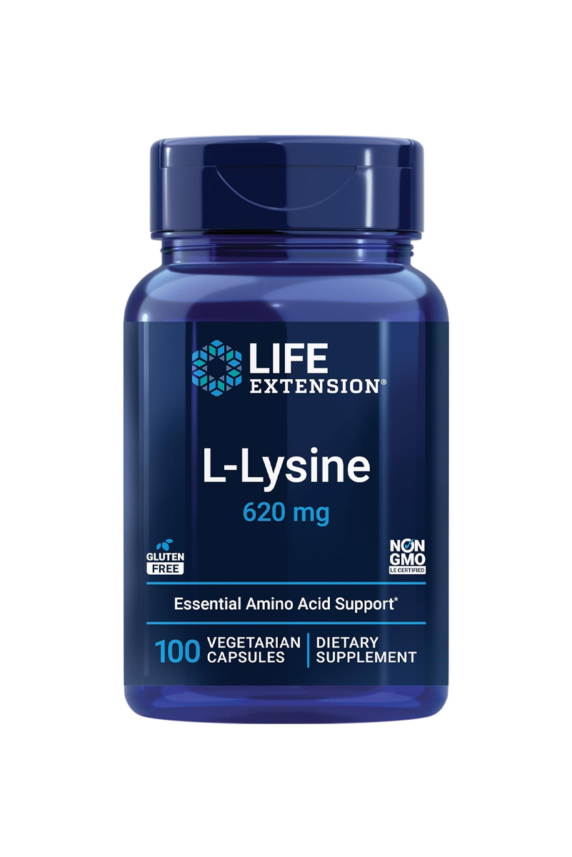 کپسول ال-لیزین Life Extension - بسته 100 عددی
