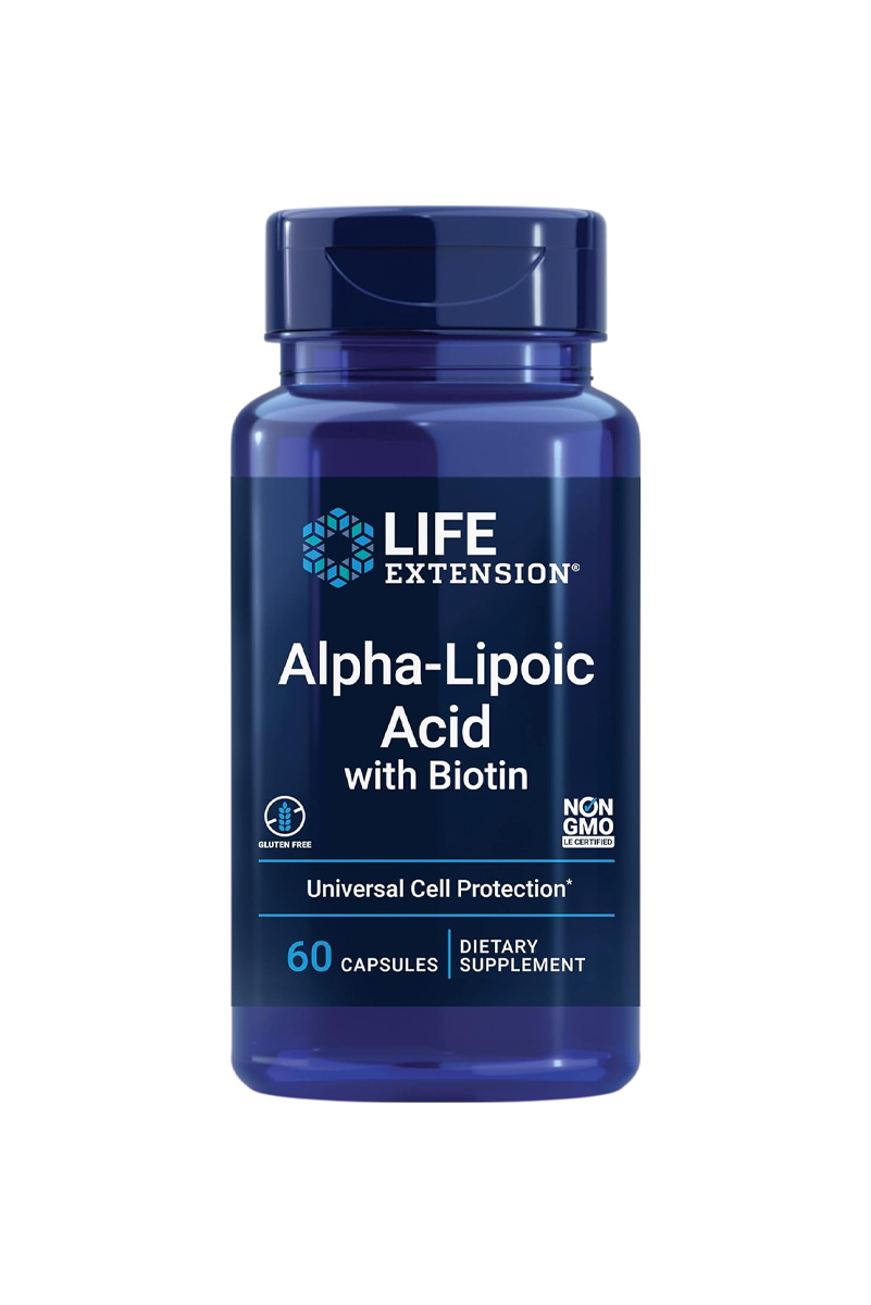 کپسول آلفا لیپوئیک اسید با بیوتین Life Extension - بسته ۶۰ عددی