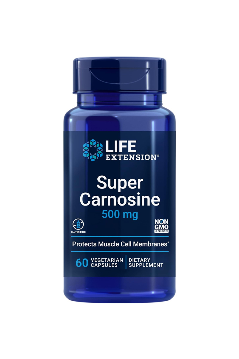 کپسول سوپر کارنوزین ۵۰۰ میلی‌گرم Life Extension - بسته ۶۰ عددی
