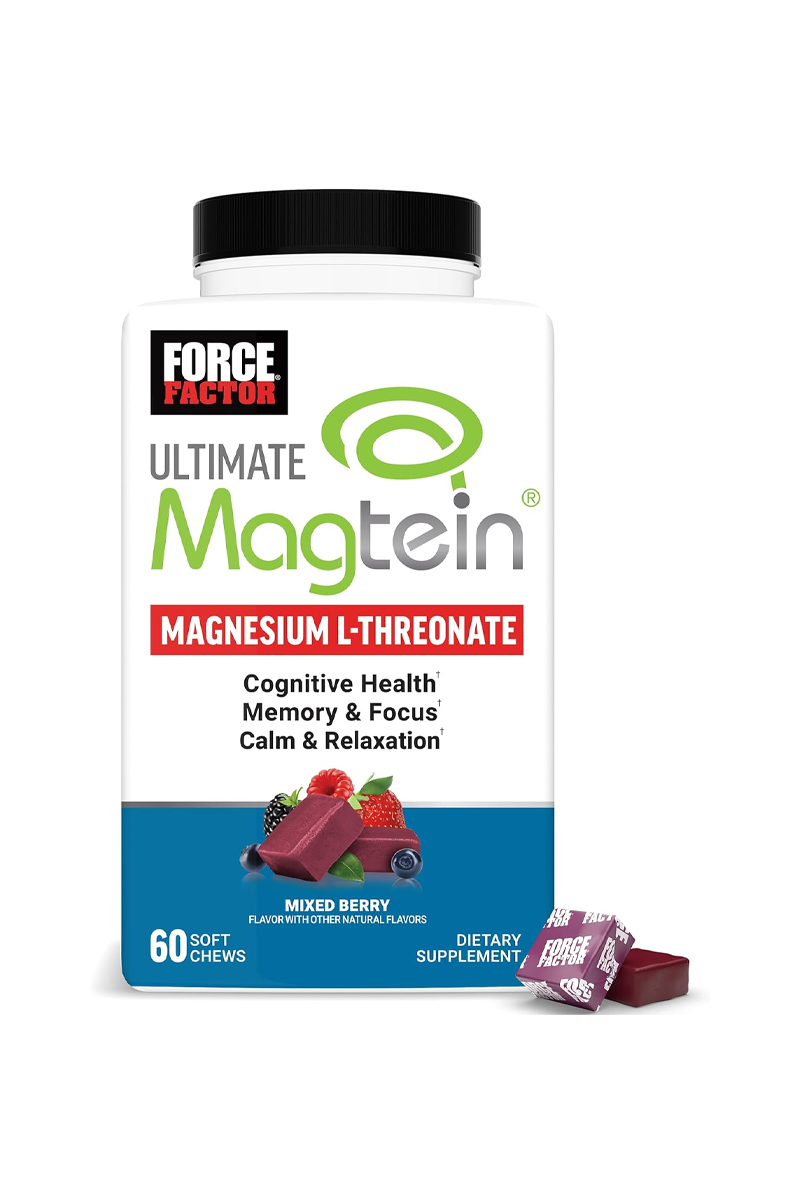 پاستیل منیزیم ال ترئونات Force Factor - بسته 60 عددی