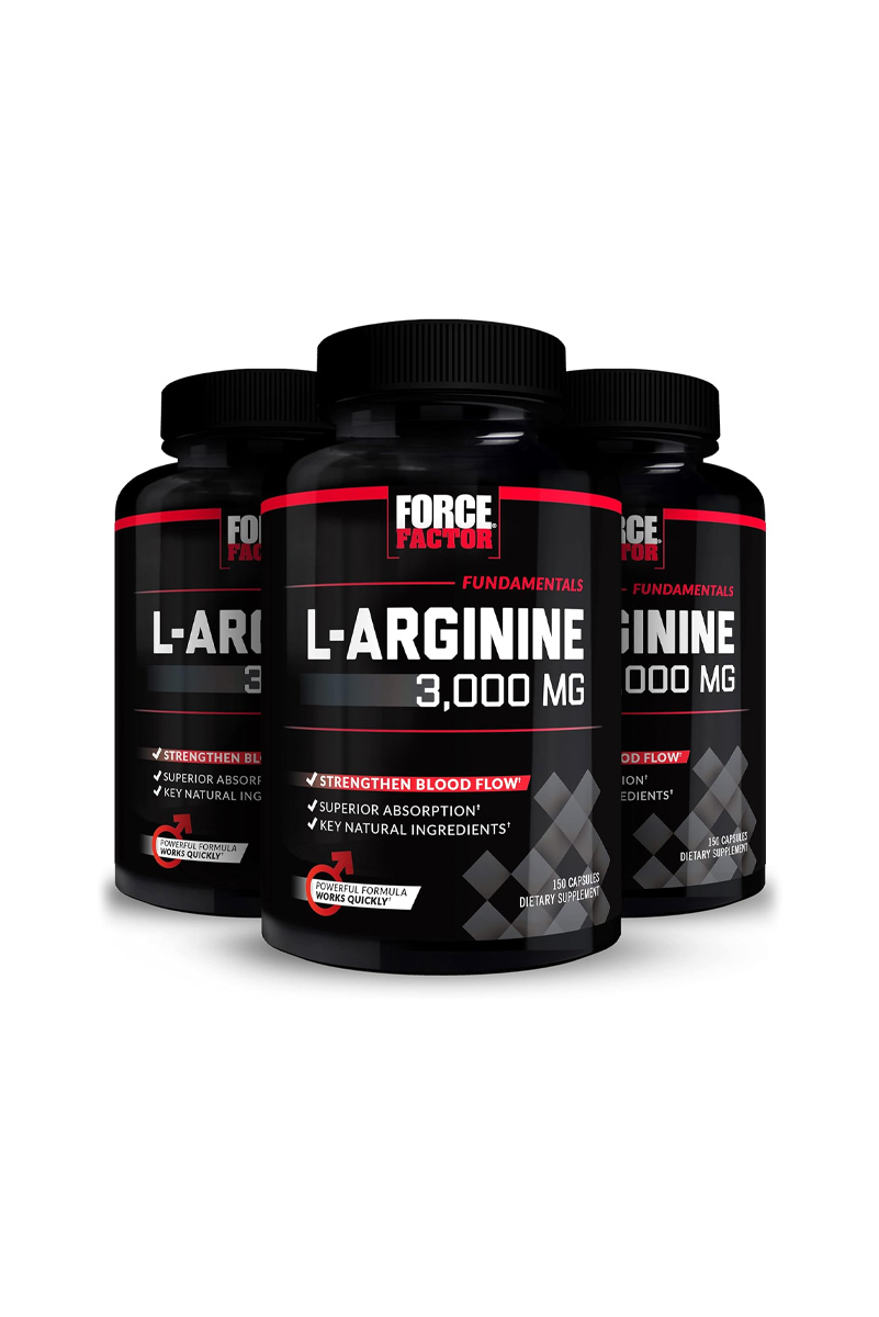 کپسول ال-آرژنین ۳۰۰۰ میلی‌گرم Force Factor - پک 3 عددی