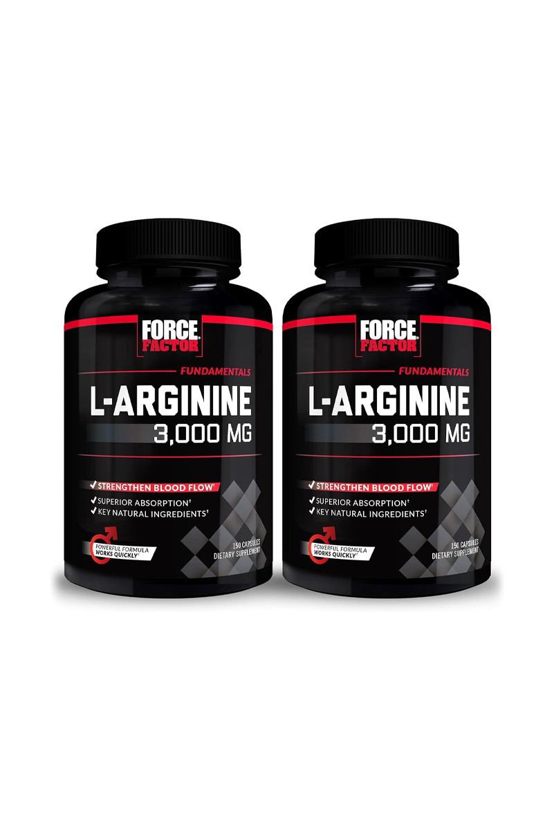 کپسول ال-آرژنین ۳۰۰۰ میلی‌گرم Force Factor - پک 2 عددی