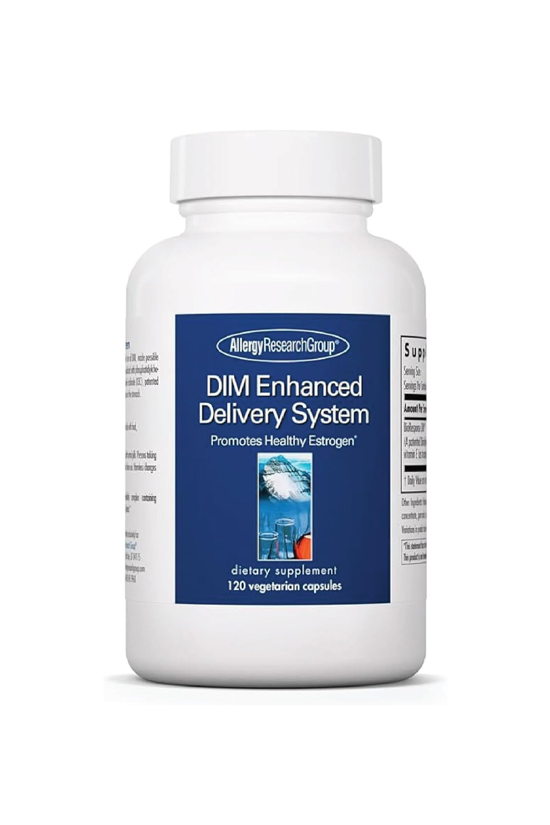 کپسول گیاهی DIM (دی‌ ایندولیل‌ متان) Allergy Research Group - بسته 120 عددی