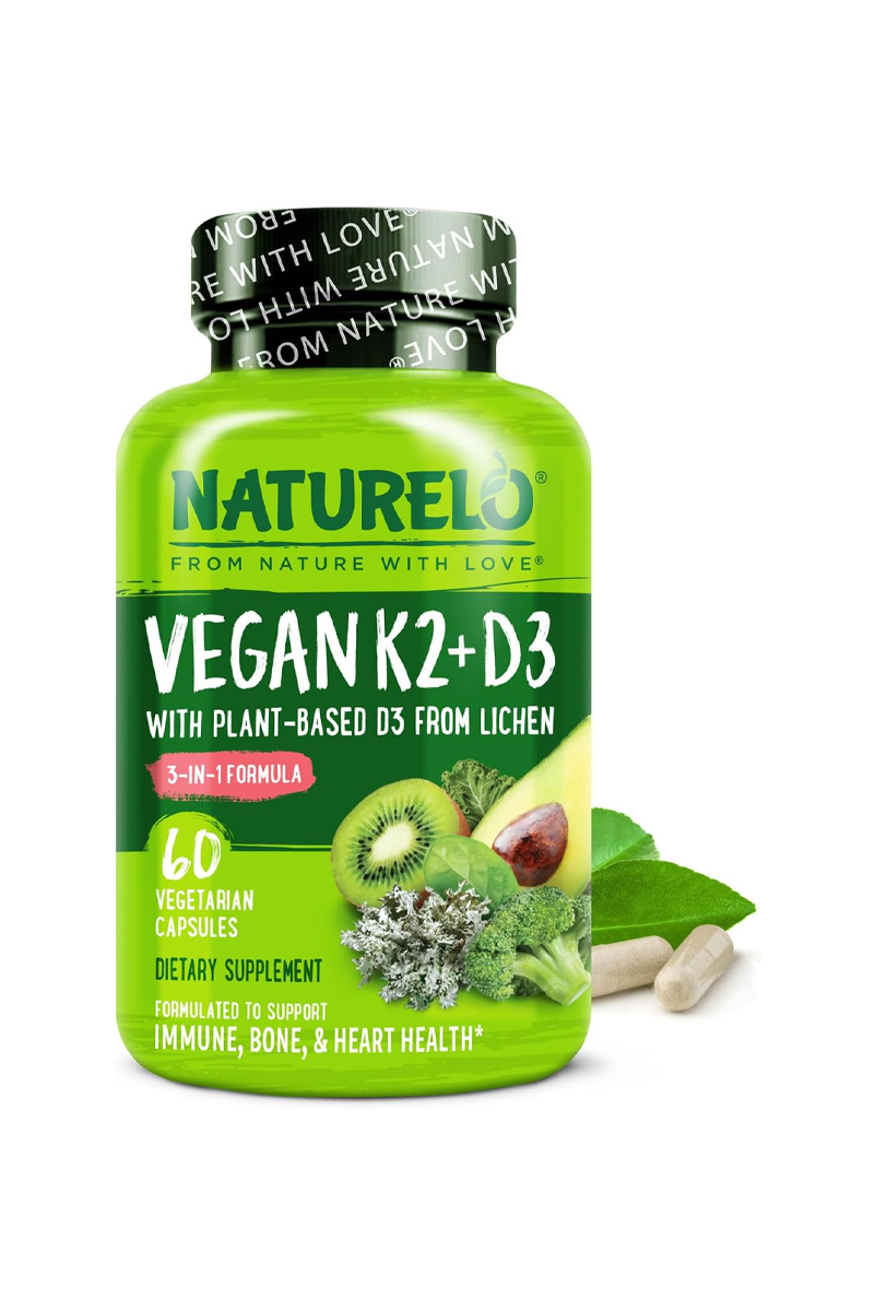 کپسول گیاهی ویتامین K2 و D3 برند NATURELO - بسته 60 عددی