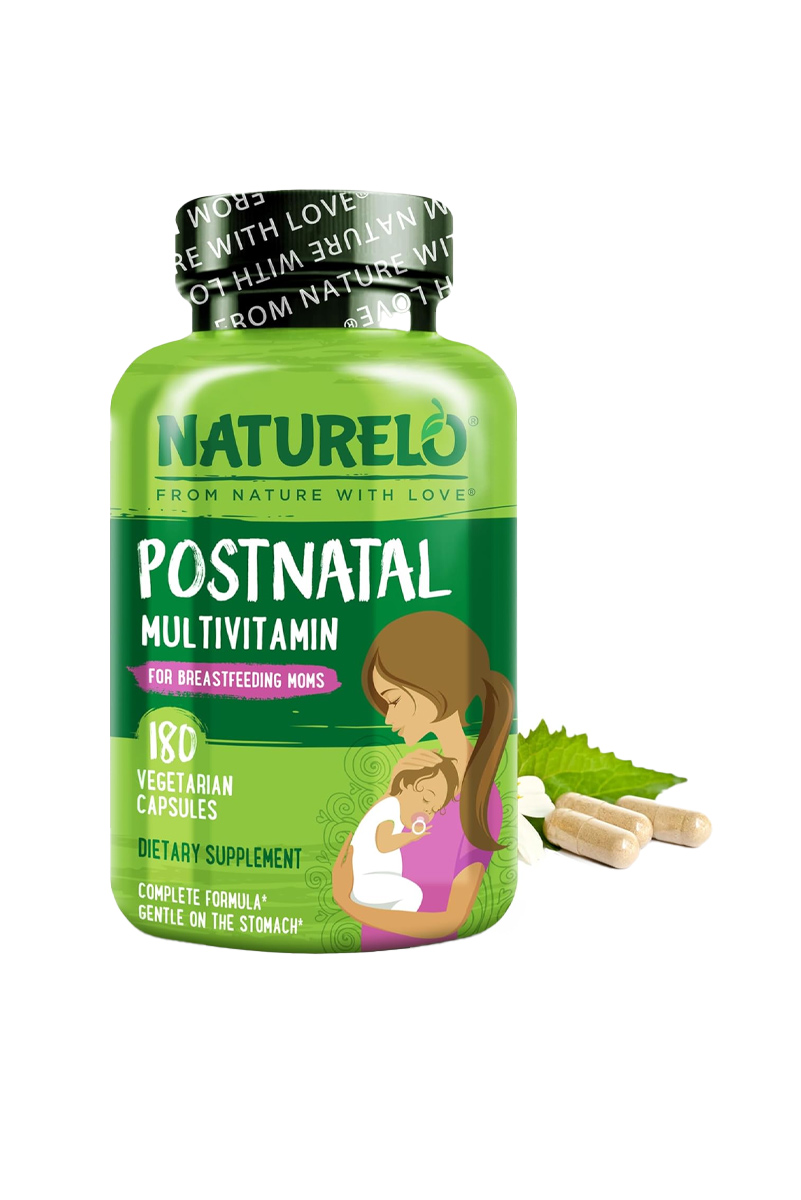 کپسول مولتی‌ ویتامین پس از زایمان NATURELO - بسته 180 عددی