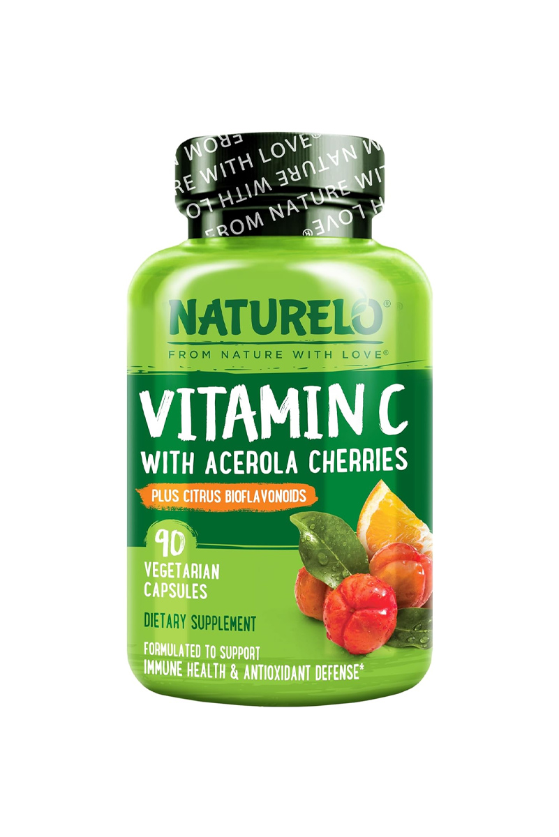 کپسول گیاهی ویتامین C برند NATURELO - بسته 90 عددی