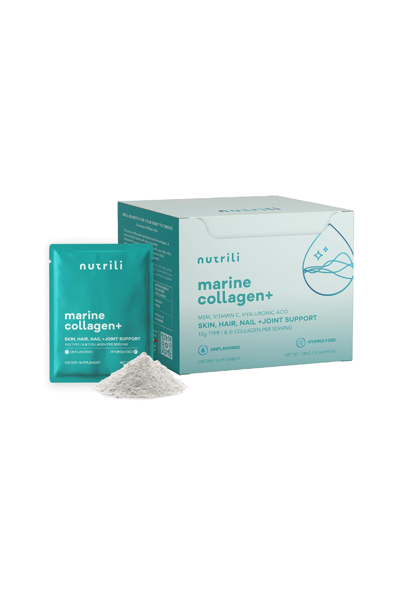 پودر کلاژن Marine Collagen برند Nutrili - بسته 15 عددی