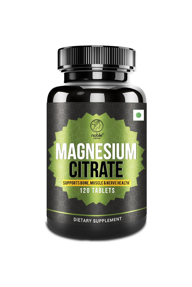 کپسول منیزیم سیترات Noble Nature - بسته 120 عددی