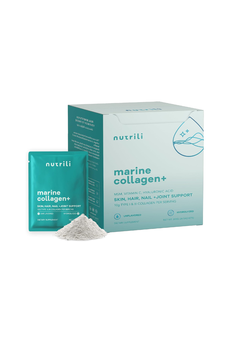 پودر کلاژن Marine Collagen برند Nutrili - بسته 24 عددی
