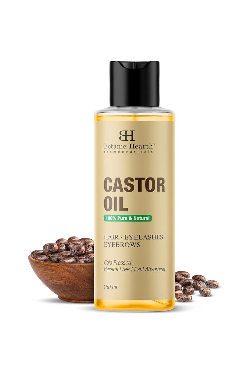 روغن کرچک مراقبت از مو، مژه و ابرو Botanic Hearth - حجم 150 میلی لیتر