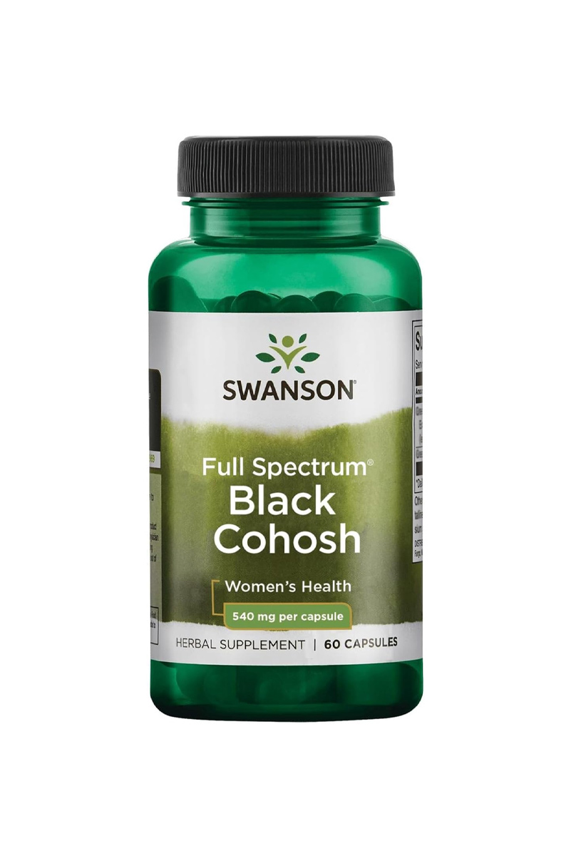 کپسول Black Cohosh تنظیم کننده هورمون زنانه Swanson - بسته ۶۰ عددی
