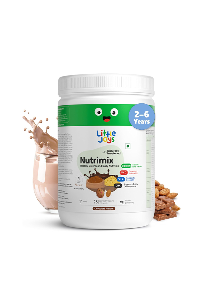 پودر تغذیه‌ ای شکلاتی Nutrimix برای کودکان ۲ تا ۶ سال Little Joys - حجم ۴۰۰ گرم