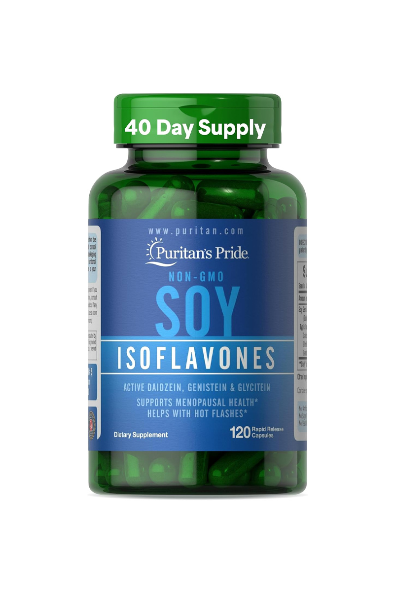 کپسول‌‌ Soy Isoflavones برند Puritan's Pride - بسته ۱۲۰ عددی