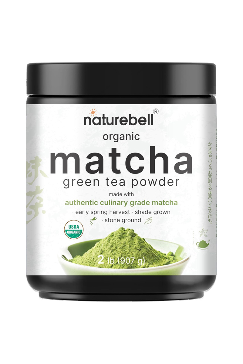 پودر ماچا ارگانیک (چای سبز) NatureBell - حجم ۹۰۷ گرم