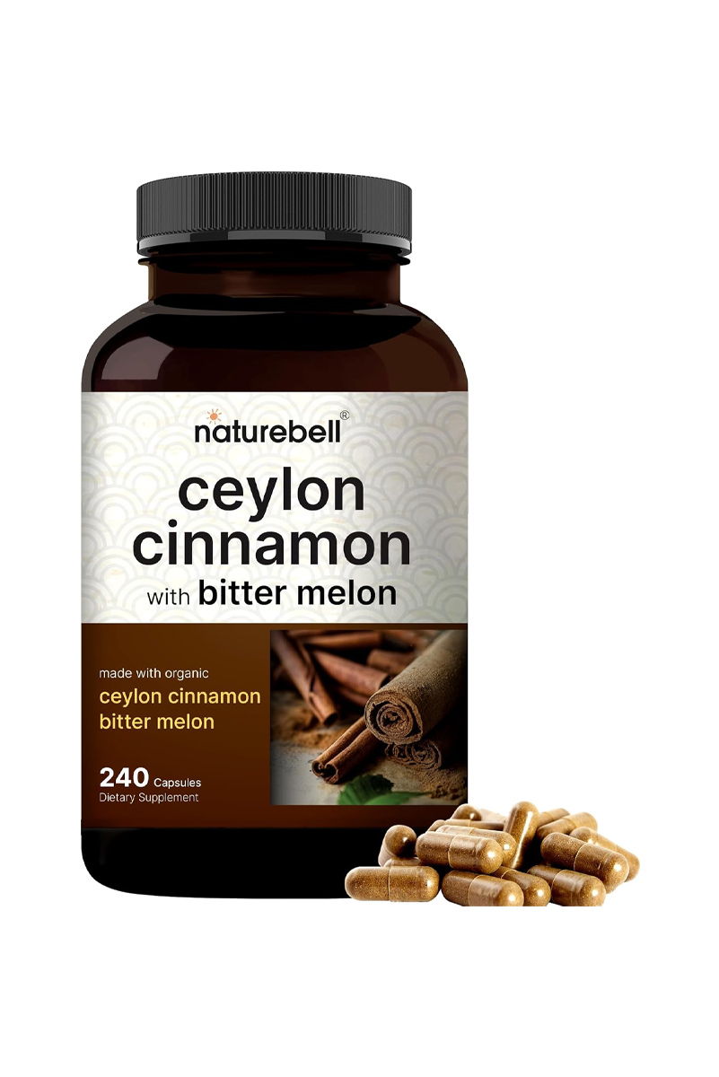 کپسول Ceylon Cinnamon (عصاره‌ی دارچین) NatureBell - بسته 240 عددی