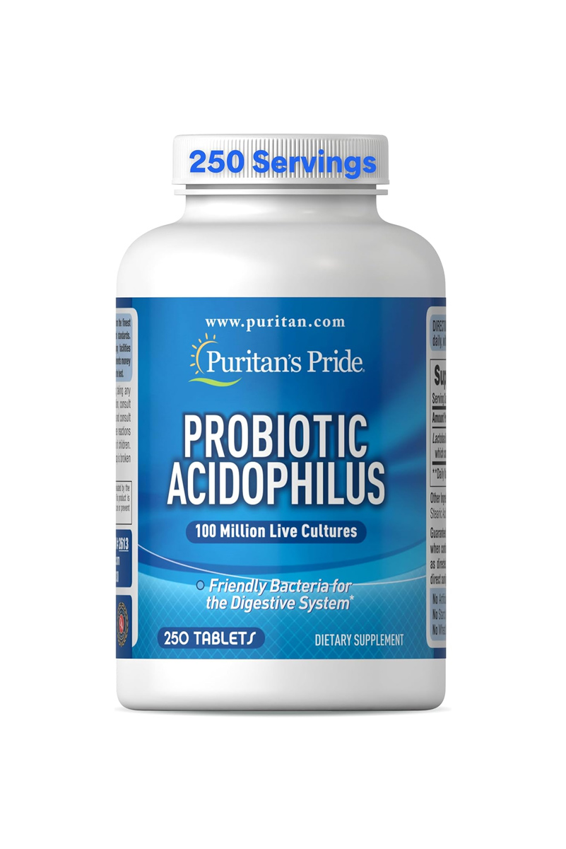قرص پروبیوتیک Acidophilus برند Puritan’s Pride