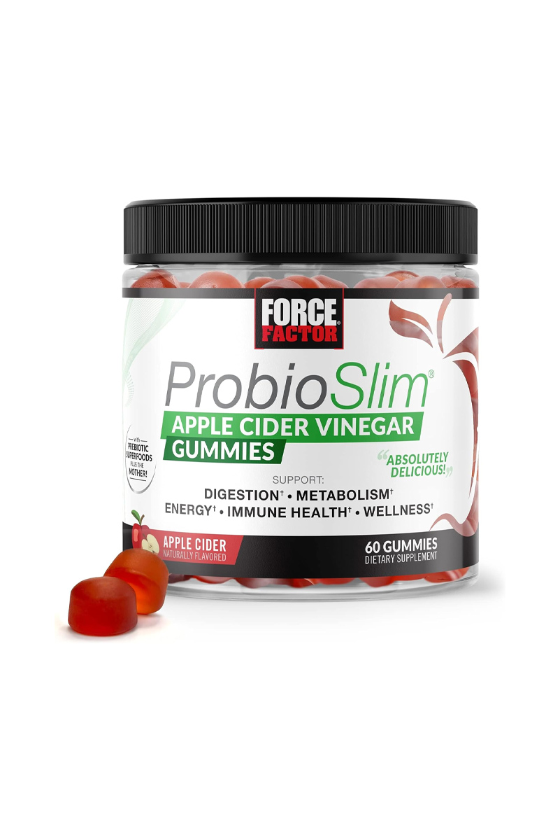 پاستیل پروبیوتیک سرکه سیب Force Factor - بسته 60 عددی