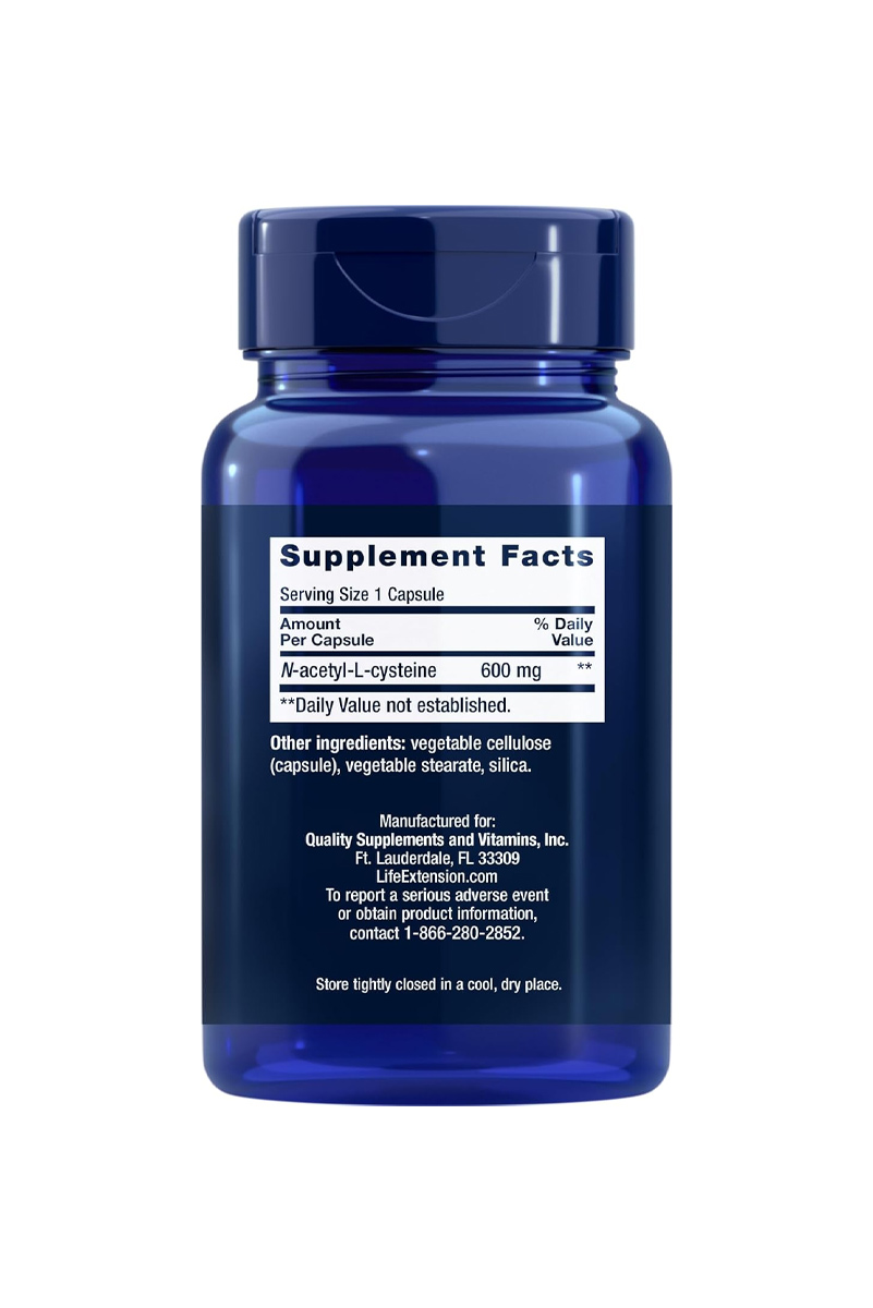 کپسول ان-استیل ال-سیستئین Life Extension - بسته 150 عددی