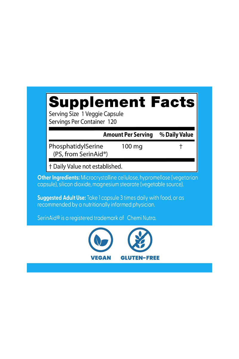 کپسول فسفاتیدیل‌ سرین Doctor's Best - بسته 120 عددی