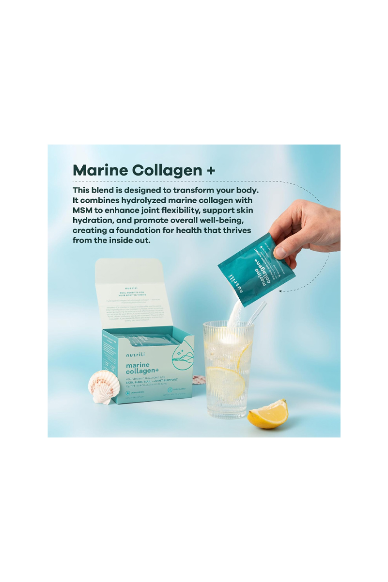 پودر کلاژن Marine Collagen برند Nutrili - بسته 15 عددی