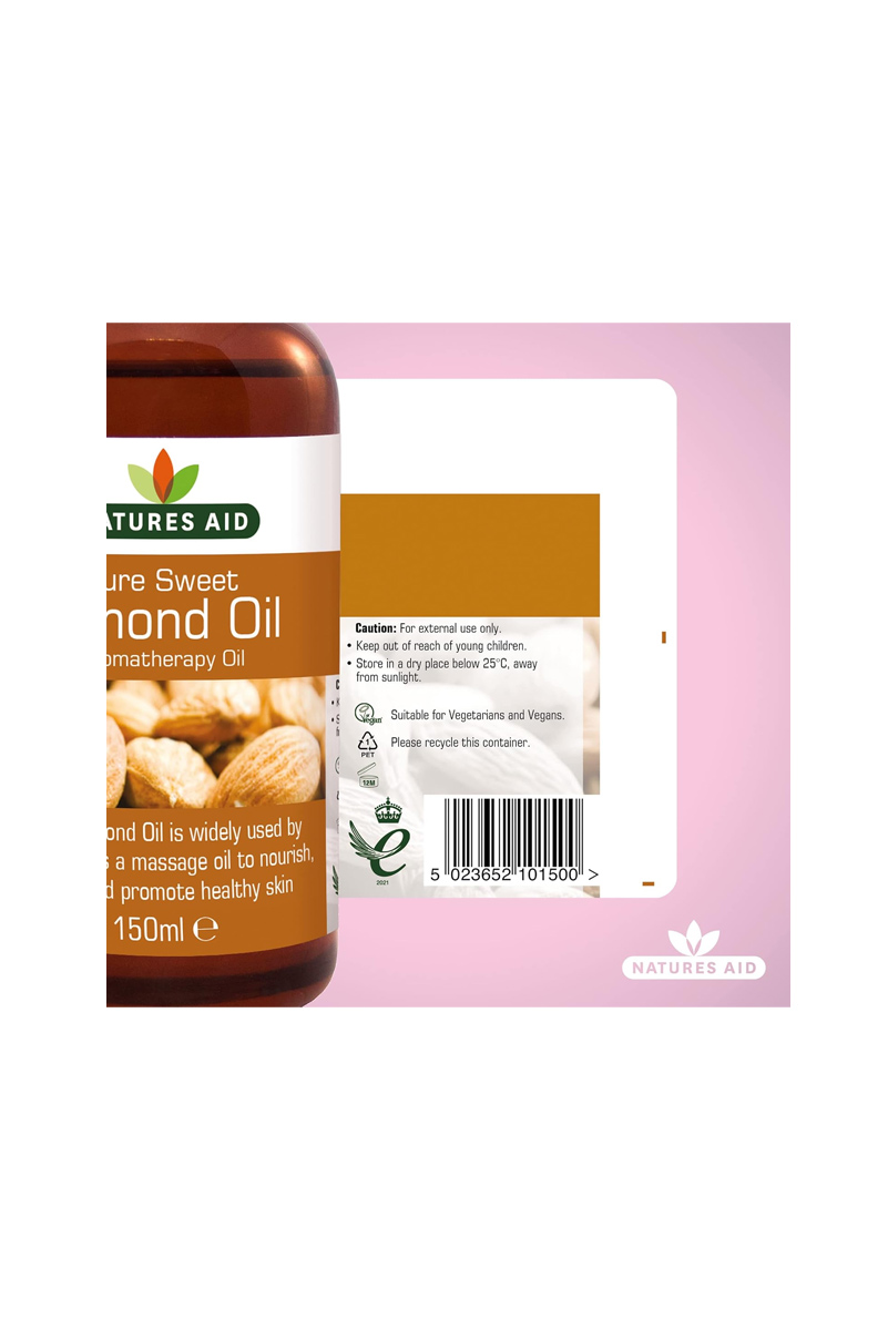 روغن بادام شیرین Natures Aid - حجم ۱۵۰ میلی لیتر