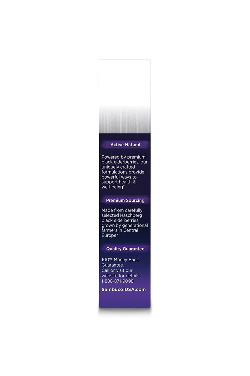 پاستیل سلامت گلو و سیستم ایمنی Black Elderberry و عسل Sambucol - بسته 20 عددی