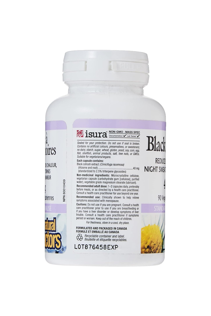 کپسول Black Cohosh (تسکین علائم یائسگی) Natural Factors - بسته 90 عددی
