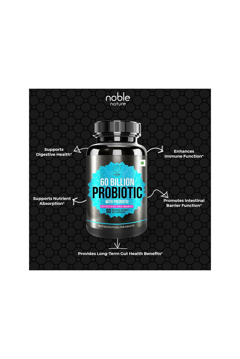 کپسول پروبیوتیک و پری‌بیوتیک Noble Nature - بسته 60 عددی