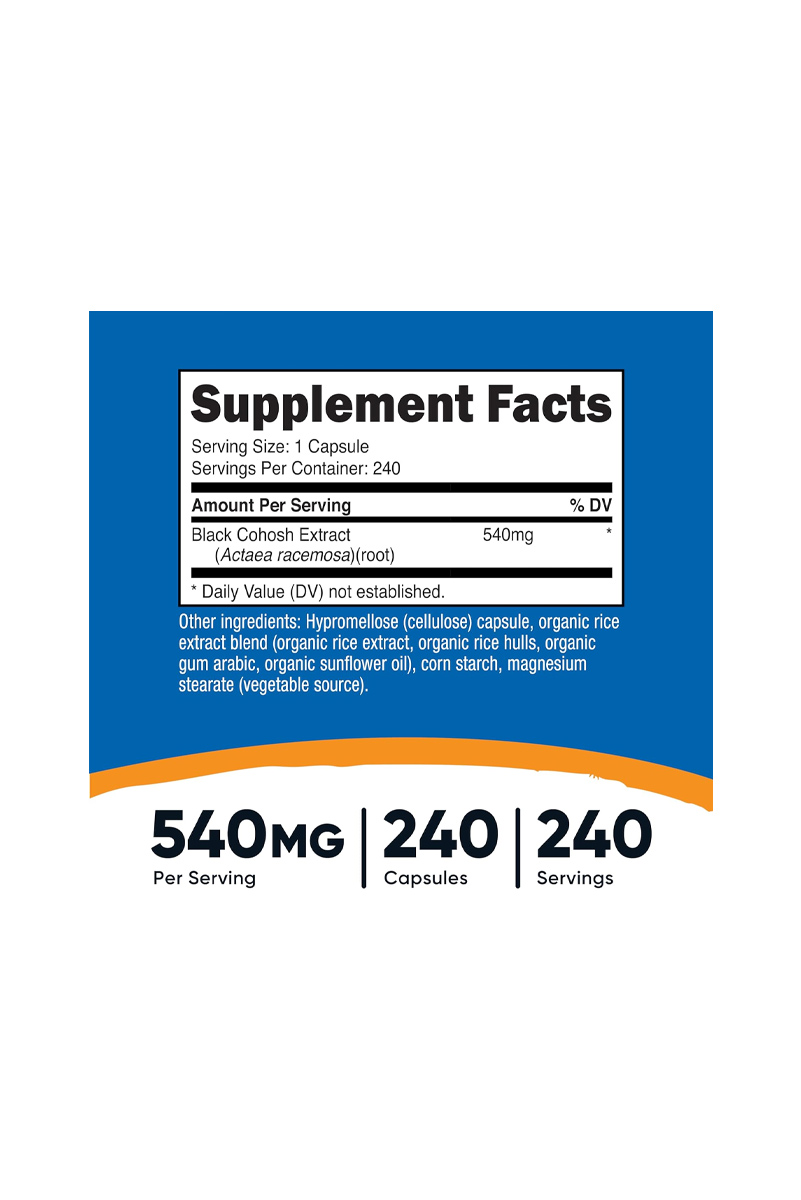 کپسول Black Cohosh (کاهش علائم یائسگی) Sundance - بسته 240 عددی