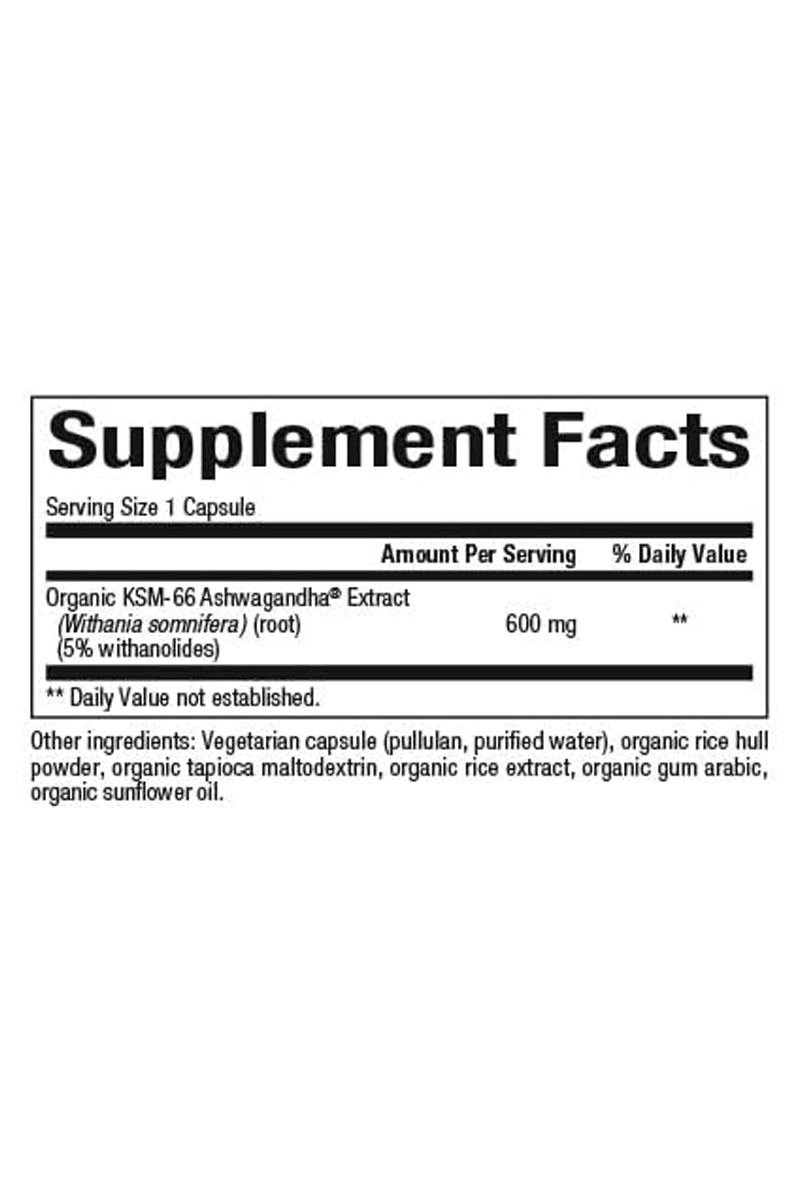 کپسول Ashwagandha برند Natural Factors - بسته ۶۰ عددی