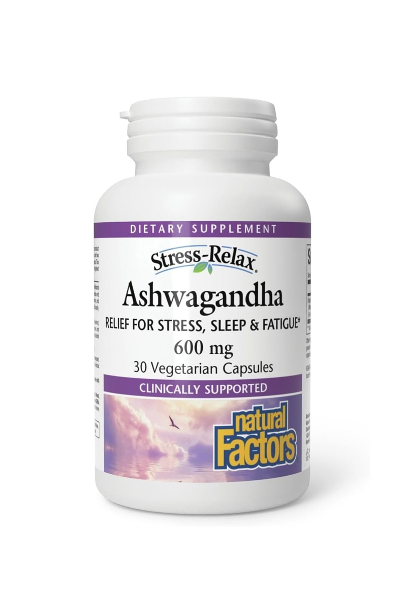 کپسول Ashwagandha برند Natural Factors - بسته ۶۰ عددی