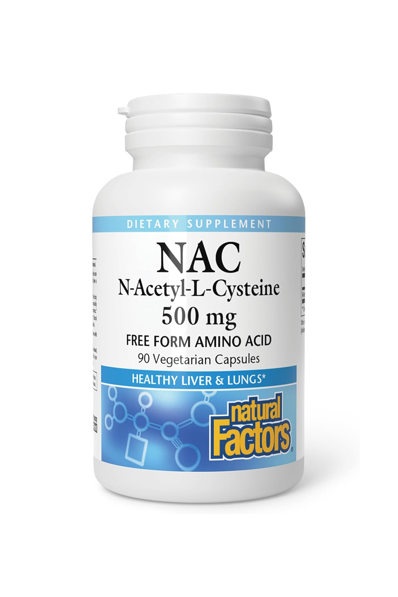 کپسول NAC (ان-استیل-ال-سیستئین) Natural Factors - بسته ۹۰ عددی