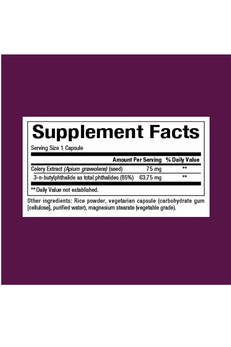 کپسول گیاهی عصاره تخم کرفس Natural Factors - بسته ۶۰ عددی