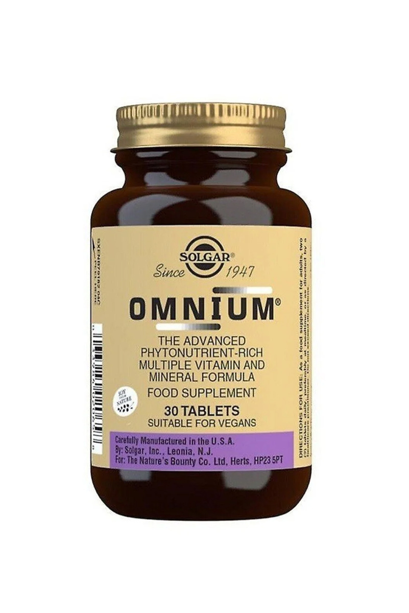 قرص مولتی ویتامین و مینرال Omnium سولگار -بسته 30 عددی