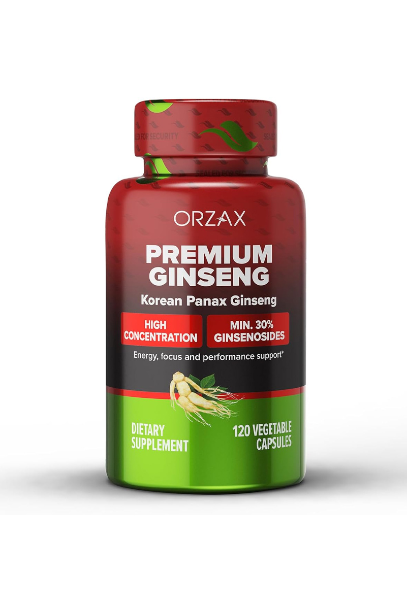 کپسول جینسینگ 1000 میلی گرم ORZAX - بسته 120 عددی
