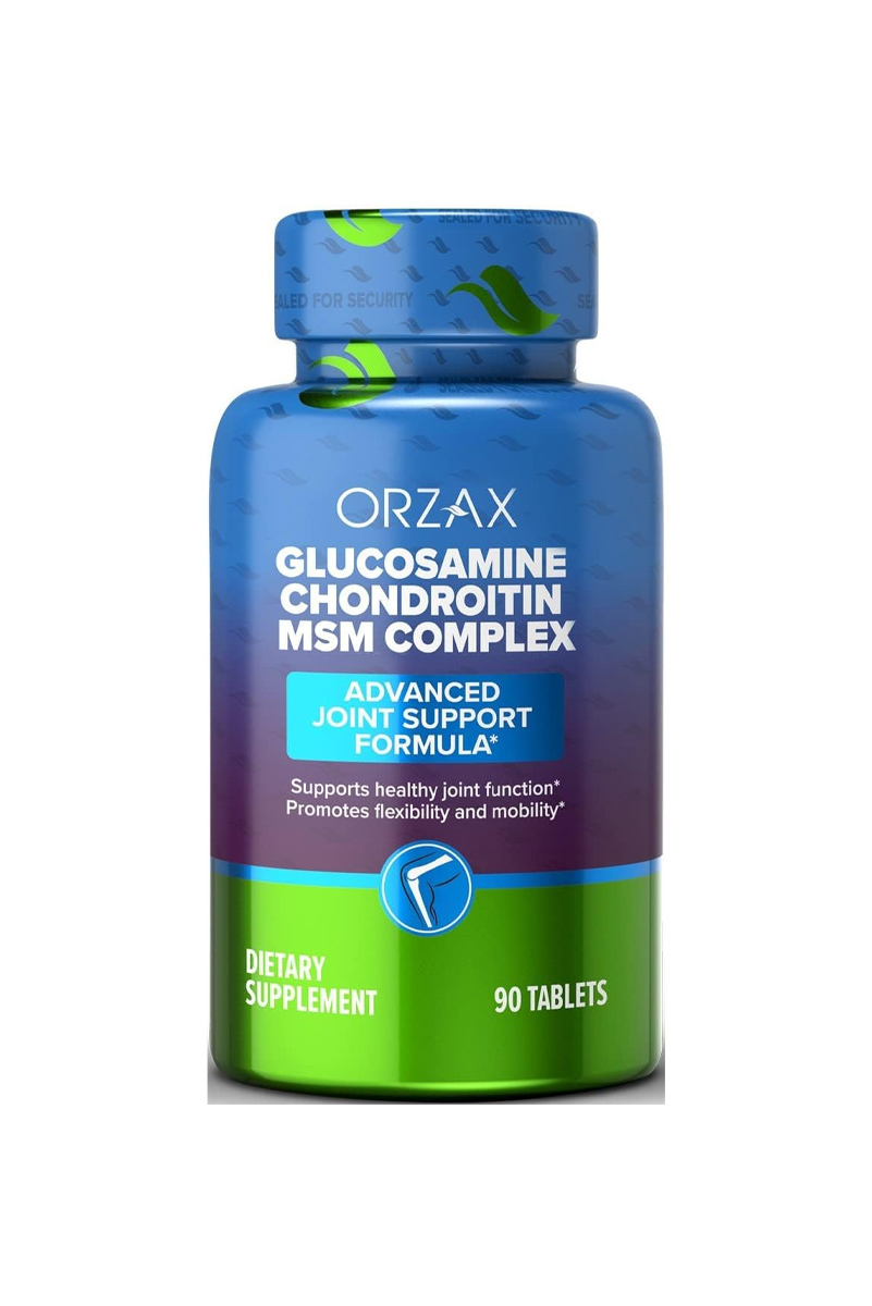قرص کمپلکس گلوکزامین کندرویتین و MSM برند ORZAX - بسته 90 عددی
