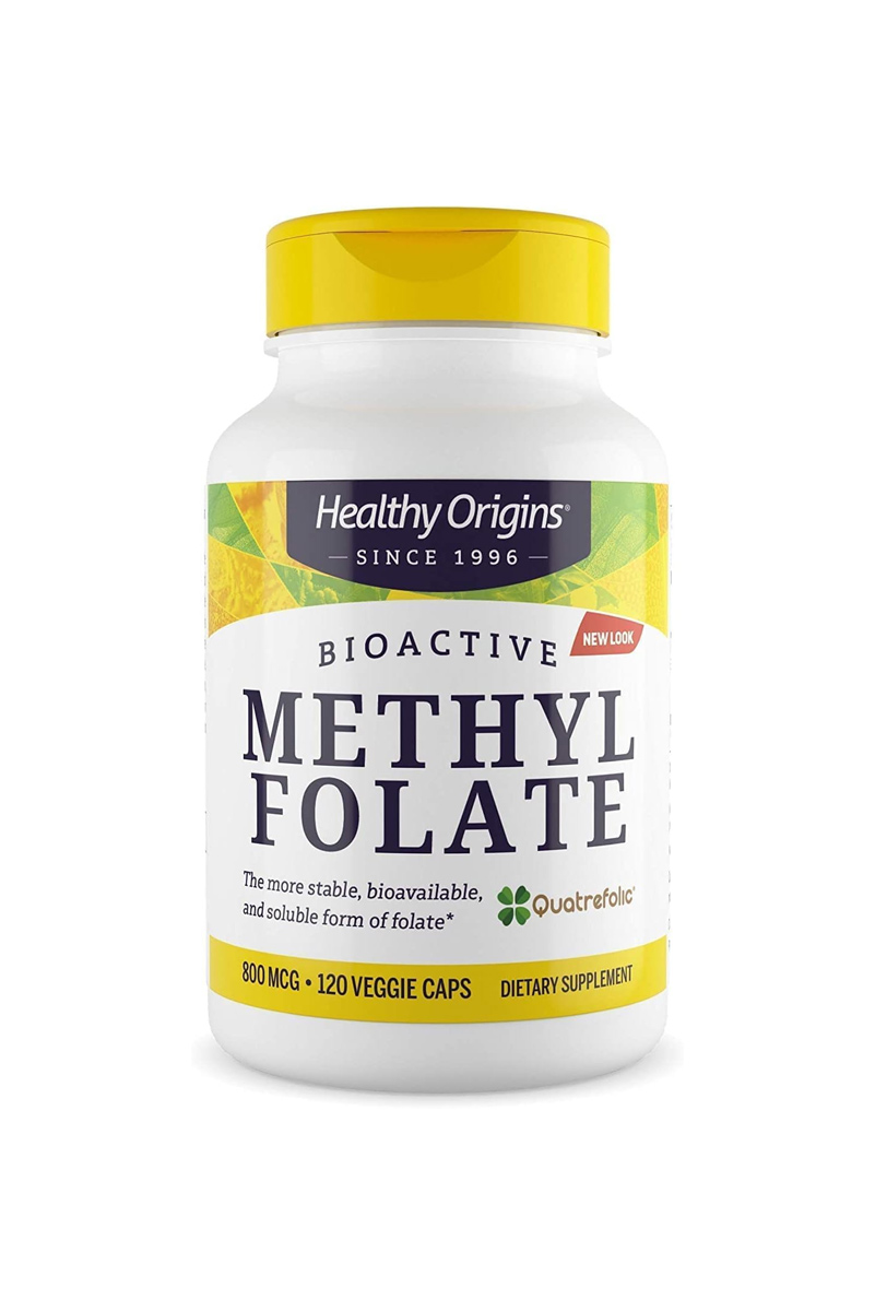 کپسول متیل فولات Healthy Origins - بسته 120 عددی