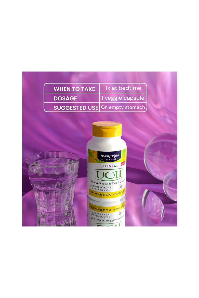 کپسول کلاژن تایپ ۲ (کاهش درد و التهاب مفاصل) Healthy Origins - بسته 60 عددی