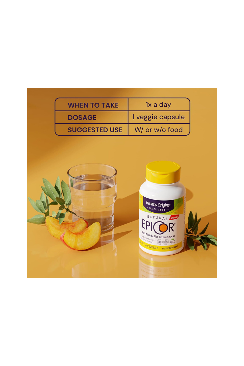 کپسول Epicor (تقویت سیستم ایمنی) Healthy Origins - بسته 60 عددی