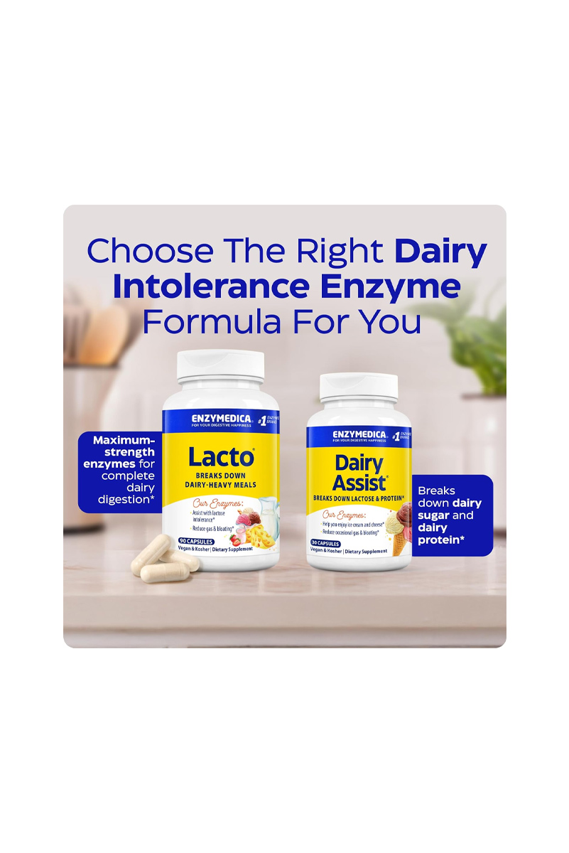 کپسول آنزیم لاکتاز Enzymedica - بسته 30 عددی