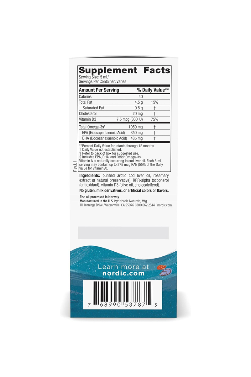 مکمل امگا ۳ dha Nordic Naturals