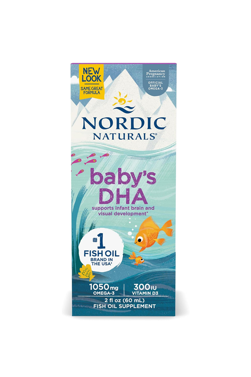 مکمل امگا۳ DHA مناسب نوزادان همراه ویتامین D3 برند Nordic Naturals