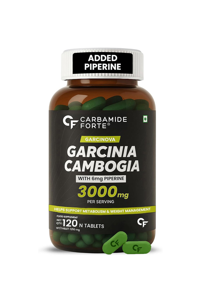 قرص گارسینیا کامبوجیا ۳۰۰۰ میلی‌گرم Carbamide Forte - بسته 120 عددی